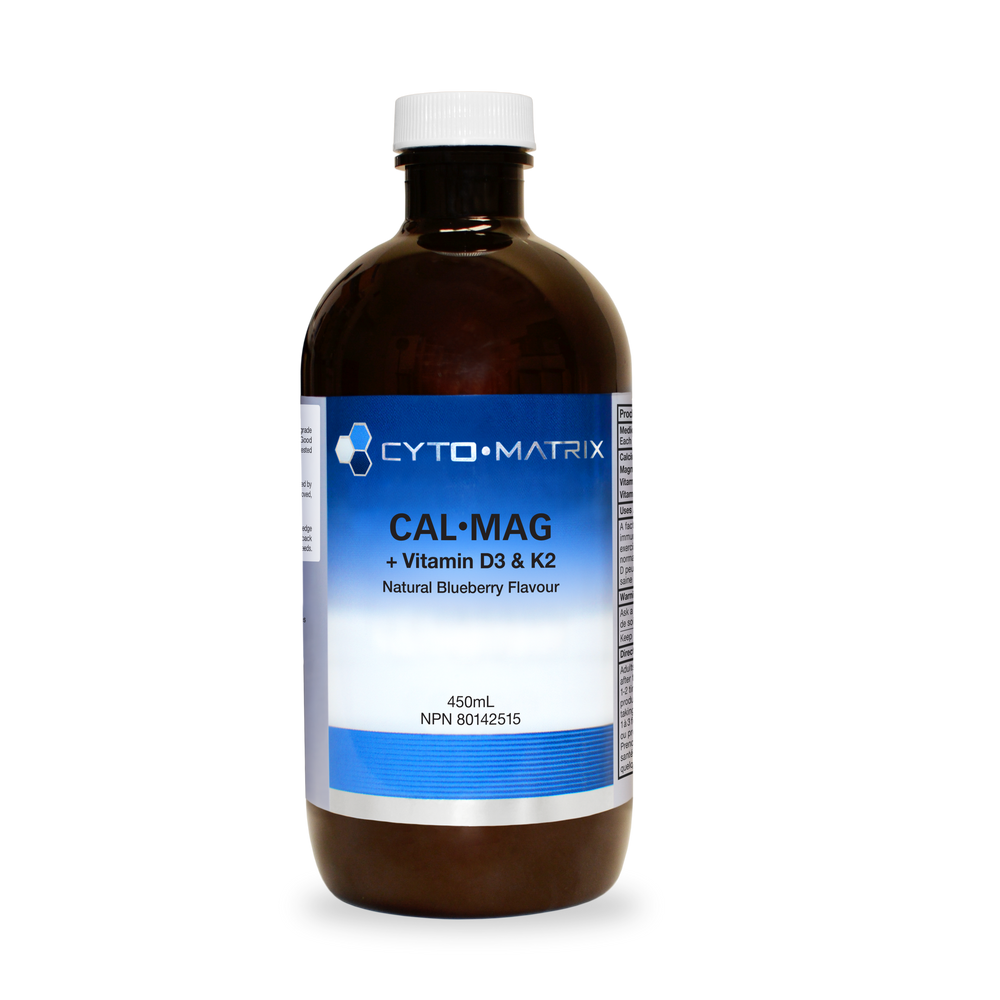 Cal·Mag + Vitamin D3 & K2 - Liquide - Bleuet